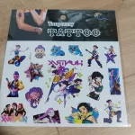 K-pop tetoválás, ideiglenes tetoválás, matrica gyerekeknek