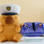 Rendőr Capybara plüss 