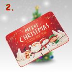 Karácsonyi lábtörlő, fürdőszoba szőnyeg 70x45cm 