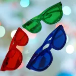 Óriás party napszemüveg LED-es világítással