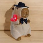 40 cm-es óriás plüss Capybara menyasszony, vőlegény 