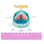Funsicle smiley shark cápa napfénytetős medence