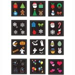 Star Shower Slide Show Led projektor, kültéri kivetítő, 12 ünnepi mintával