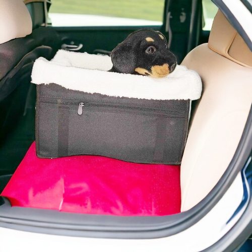 Kutya, cica biztonsági autós ülés, kutyaülés, szőrmés 