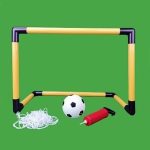 Felállítható focikapu szett hálóval, labdával és pumpával