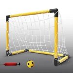 Felállítható focikapu szett hálóval, labdával és pumpával