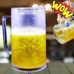 Trükkös söröskorsó, duplafalú hűtő korsó 300ml