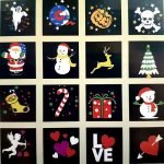 Ünnepi vetítő projektor – 16 mintás LED lézerfény dekoráció ünnepi motívumokkal