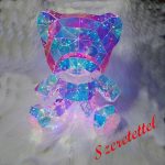 Tükör világító, LED maci, 40cm Újdonság ! 