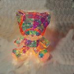 Tükör világító, LED maci, 40cm Újdonság ! 