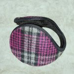 Téli fülvédő klasszikus kockás mintával, több féle színben