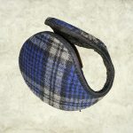 Téli fülvédő klasszikus kockás mintával, több féle színben