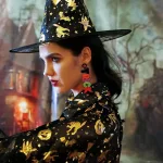 Boszorkány köpeny + kalap, Halloween jelmez