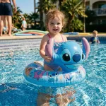 Stitch mintás úszógumi 3D fejes 