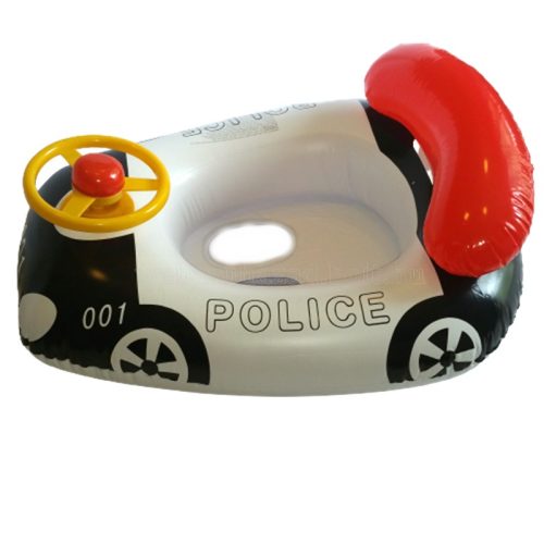 Felfújható beülős, baba, gyerek úszógumi , kormányos rendőrautó