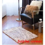 Szív alakú műszőrme szőnyeg 90x70cm 