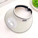 Felnőtt napellenző sapka 3 fokozatú ventilátorral, USB újratölthető